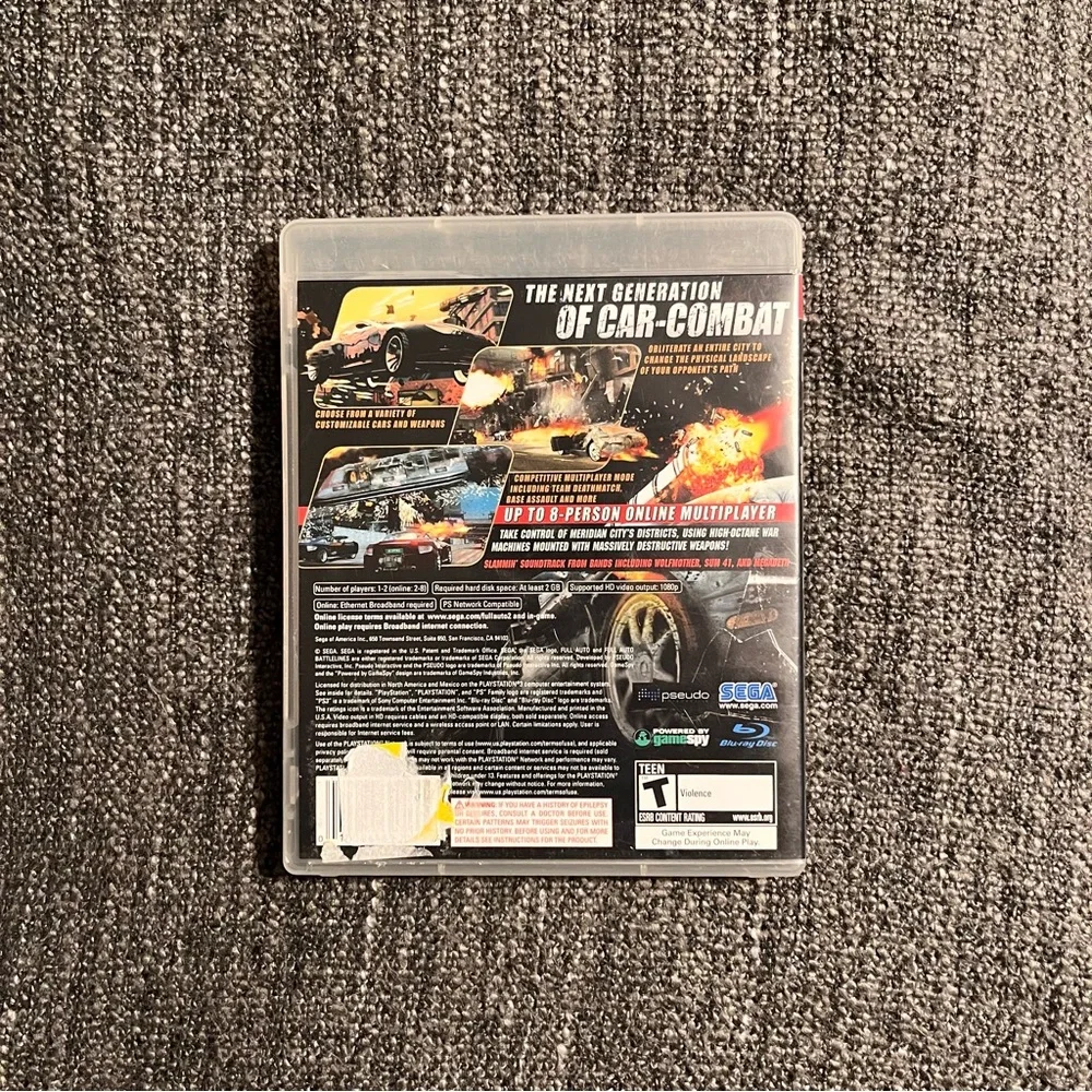 Full‎ Auto 2 Battlelines Sony Playstation 3 PS3 Game Complete - Picture 2 of 3
